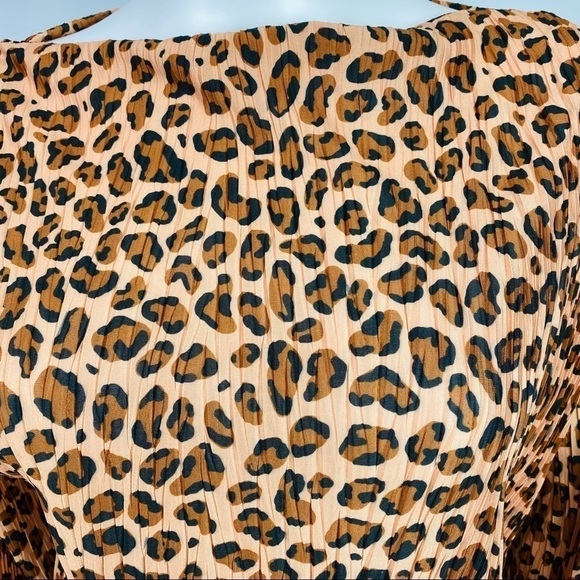ZARA  S Animal Print Blouse - Picture 3 of 8